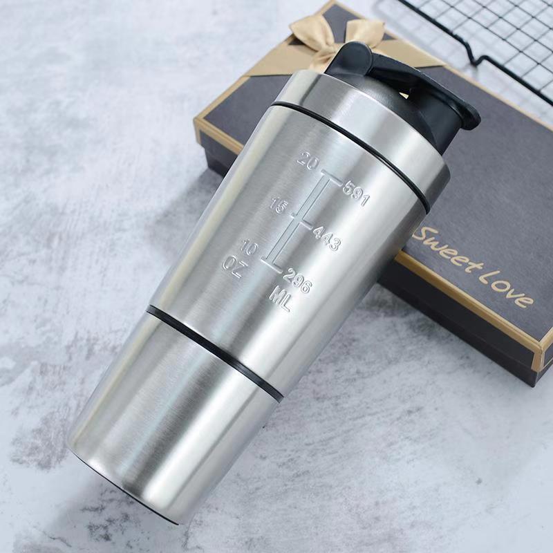 Stainless Steel Protein Shaker - Nutrition Sports Fitness review and price